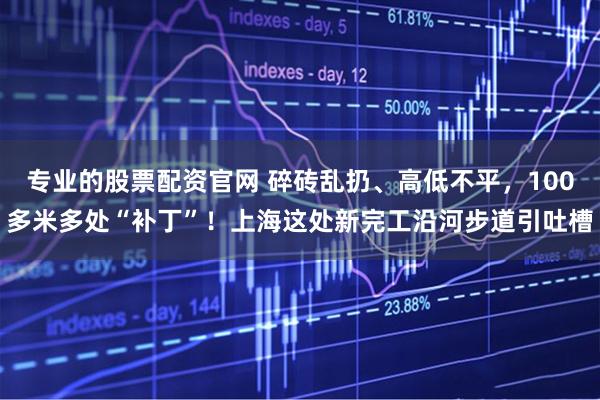 专业的股票配资官网 碎砖乱扔、高低不平，100多米多处“补丁”！上海这处新完工沿河步道引吐槽